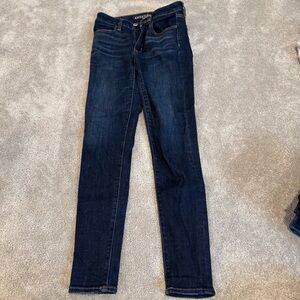 American Eagle Outfitters Women's Deep Indigo Skinny Jeans
